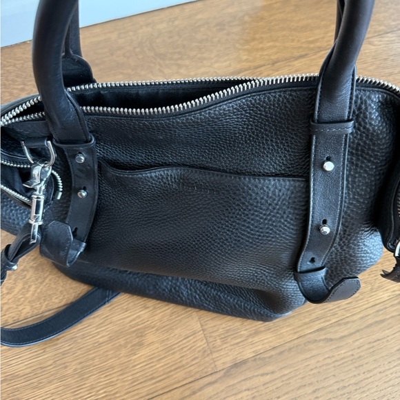 Mackage Handbags - Mackage Black Pebbled Leather Shoulder Bag